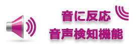 音声検知機能付カメラの紹介です